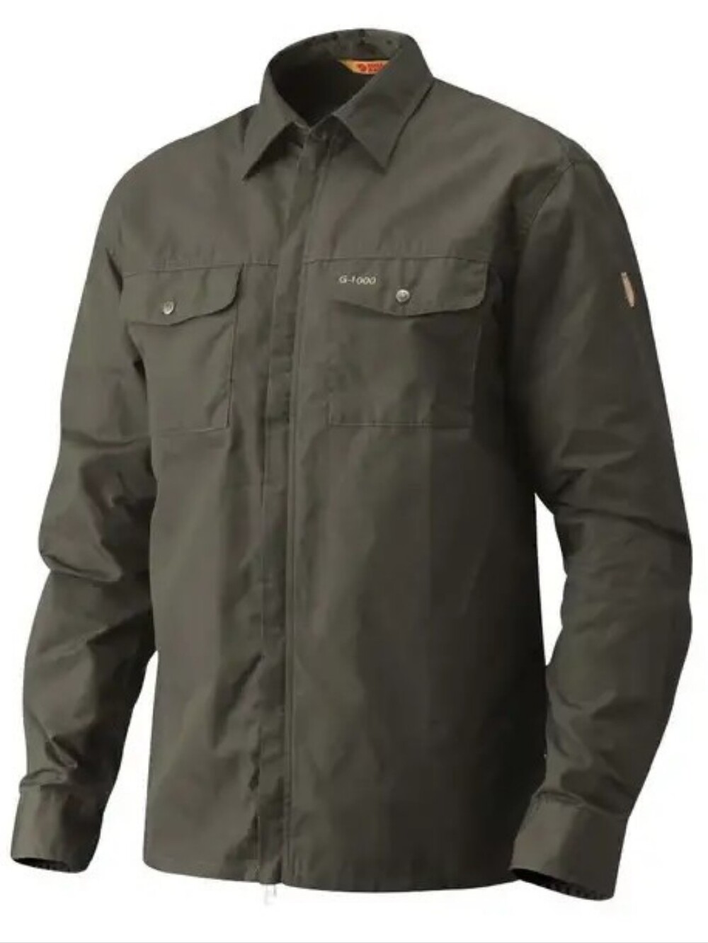 Fjällräven G-1000 Shirt Green Brown Mens Medium Comfort Fit Utility Activewear